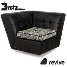 Bretz Tiziana Fauteuil En Cuir Noir Avec Fonction Pivotante