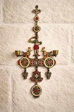 Ancien Chandelier Mural Grec 