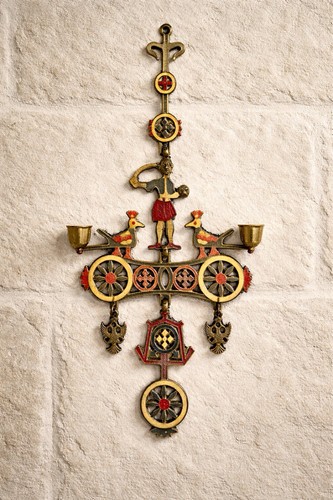 Ancien chandelier mural grec - grec,