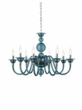 Suspension Moderne En Métal Chromé Et Verre Ottanio