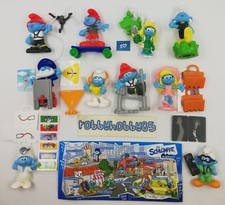 SERIE COMPLETE SCHTROUMPFS DANS LA VILLE AVEC 10 BPZ ALLEMAGNE KINDER 2018