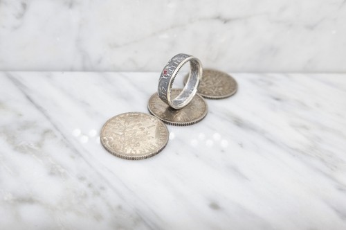 Bague pièce monnaie 1 - de,