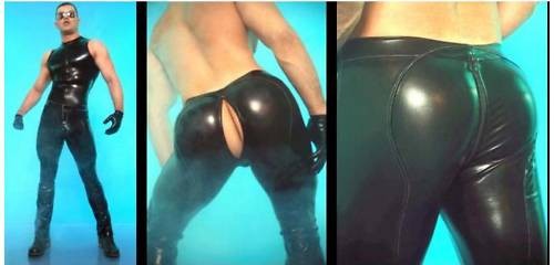 Pantalon sexy latex rubber - pantalon,