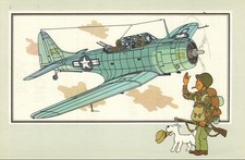 DOUGLAS A-24 DAUNTLESS 1940 USA TINTIN AVIATION  39 45  Chèque 29 Voir Savoir