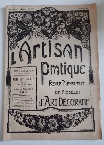 Revue artisan pratique art - l'artisan, d'art