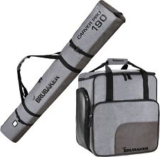 BRUBAKER 'Performance' Sac à Chaussures & Housse à Ski 170 ou 190 cm Gris chiné