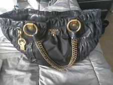 Prada Bag. Black. Gold Chain