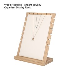 Wood Necklace Bracelet Pendant Jewelry Organizer Display Holder Stand