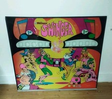 Williams Swinger backglass vintage pinball