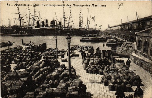 Cpa marseille quai - marseille,