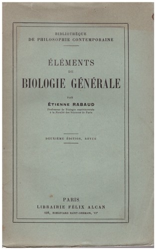 Rabaud etienne elements de - rabaud,