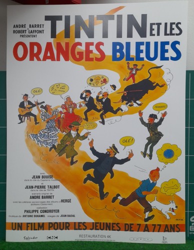 Affiche poster tintin - -,