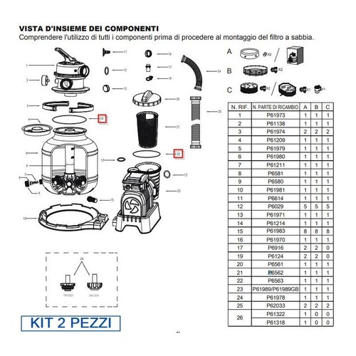 Bestway kit joints pour - bestway, 2