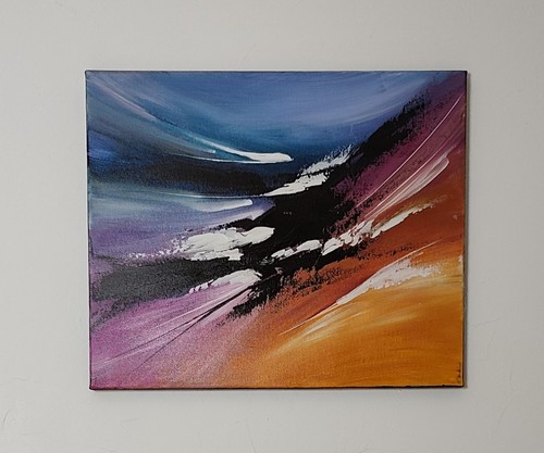 Tableau abstrait coloré - tableau,
