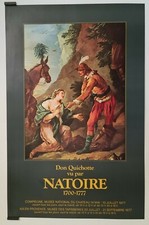 Natoire Don quichotte 1977 Affiche Originale Exposition Peinture
