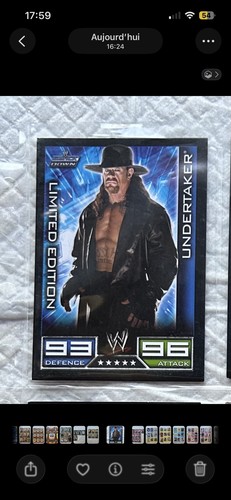 Collection cartes wwe slam - collection,
