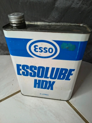 Ancien bidon huile esso - ancien, d'huile