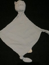 Doudou plat Chat Lange gris