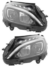 PHARE AVANT D+G SET ÉLECTRIQUE + MOTEUR LED MERCEDES C W205 12.2013-12.2018