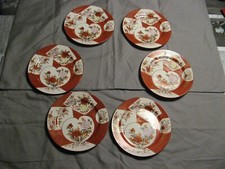 Superbe service dessert Japon 6 plats Royal Bonn Franz Anton Melhem vers 1900