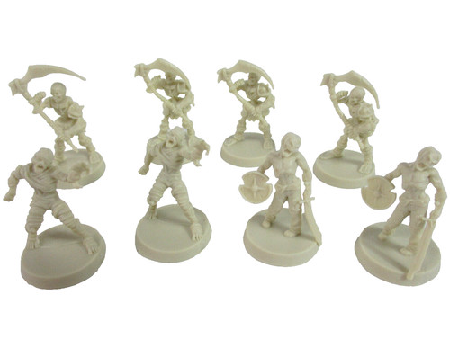 Heroquest undead minis - 8x,