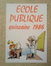 carte postale SPIROU École