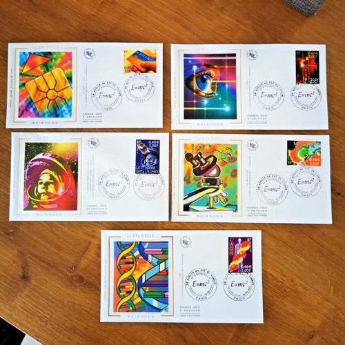 France fdc 5 enveloppes - ⭐,