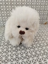 Peluche doudou chien blanc
