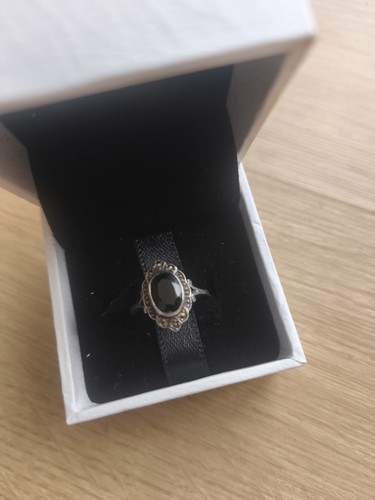 Bague sertie halo argent