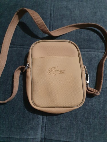 Sacoche lacoste homme beige - sacoche,