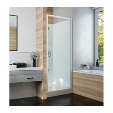 Ensemble de Douche LEDA Izi Glass 2 Porte Pivotante, Receveur, Douchette à Main