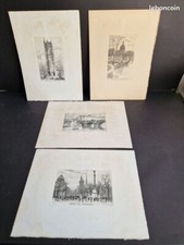 Ensemble de 4 magnifiques eaux