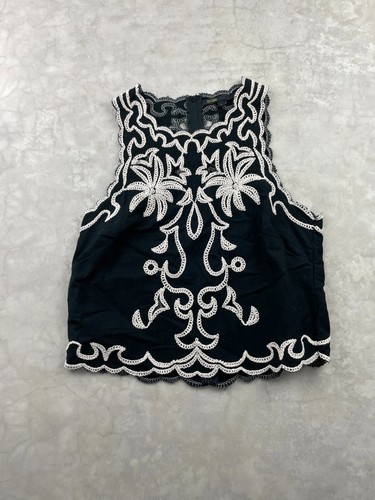 Maje veste top brodée noir