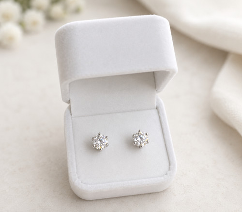 Boucles oreilles moissanite - boucles, d'oreilles