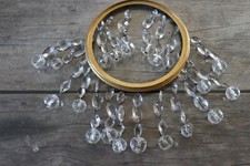 lot  anciennes pampilles de lustre à facettes 