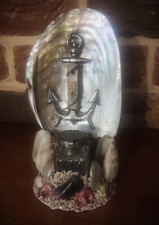 Encrier en coquillages , souvenir de BREST, début XXème,  Souvenir Bords De Mer