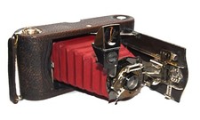 Appareil photo KODAK Folding Pocket Special n°1a model C (c.1908) soufflet rouge