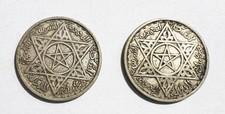 Lot 2 Pièces 100 Franc Maroc ?? Argent REf83302