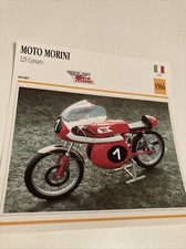 Moto Morini 125 Corsaro 1966 carte moto de collection Atlas Italie