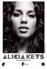 Autographe ALICIA KEYS GRANDE PHOTO signée 