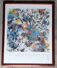 Rare Estampe de Jean Effel pour Univas Shakespeare Abstraction Lithographie 