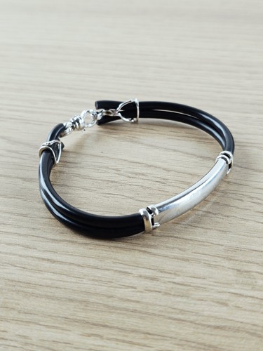 Bracelet homme avec élément