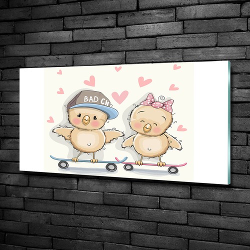 Tulup tableau sur verre - tableau,