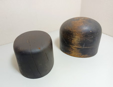 Formes à chapeaux, ronde, ancienne, moule en bois, TT 54-54 , lot de 2