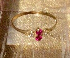 FINE Bague Or Jaune 18