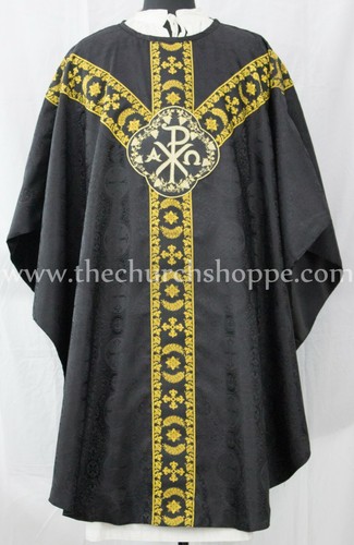 Noir gothique chasuble - noir,