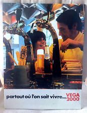 PLAQUE PUBLICITAIRE VEGA 2000 BIERE