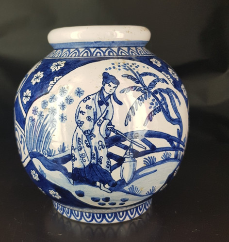 Delft vase boule - ,, faïence