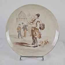 Assiette Parlante Creil Et Montereau Polychrome Série Les Marchands N°12