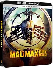 Coffret Mad Max Fury Road Steelbook Blu-ray 4K Ultra HD Inclus Blu-ray neuf